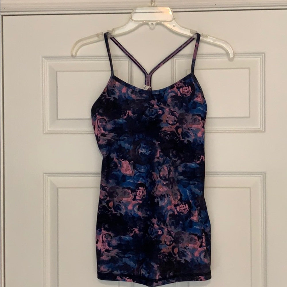 Lululemon Floral Navy Blue Power Y Size 4